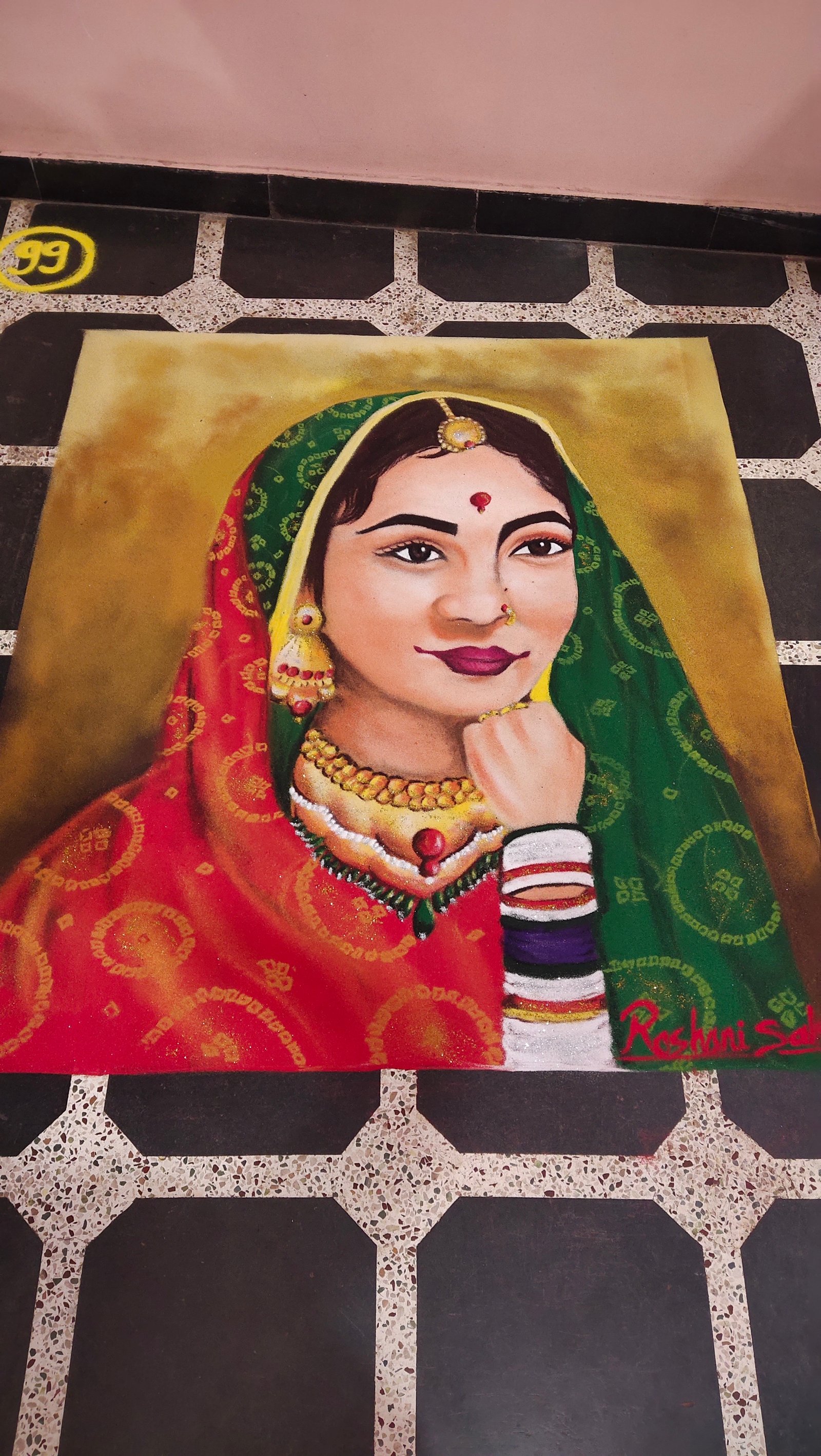Portrait Rangoli